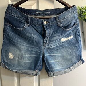 Old Navy Women's Distressed Blue Jean Shorts